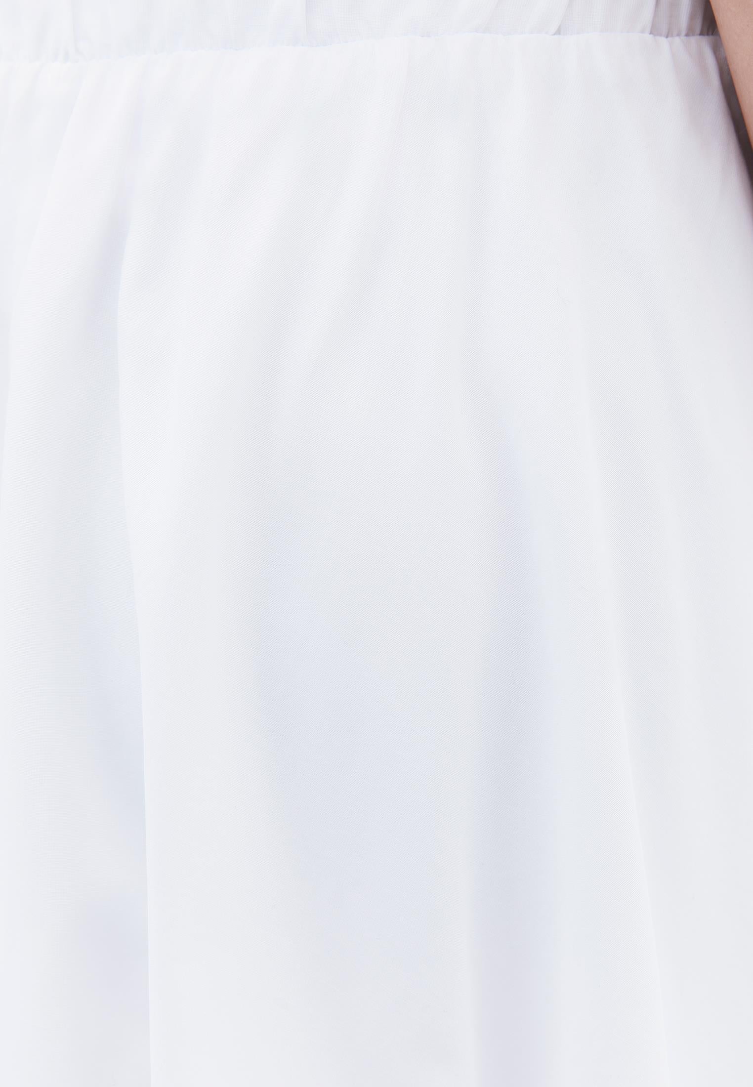 Flared Short Skirt - WHITE