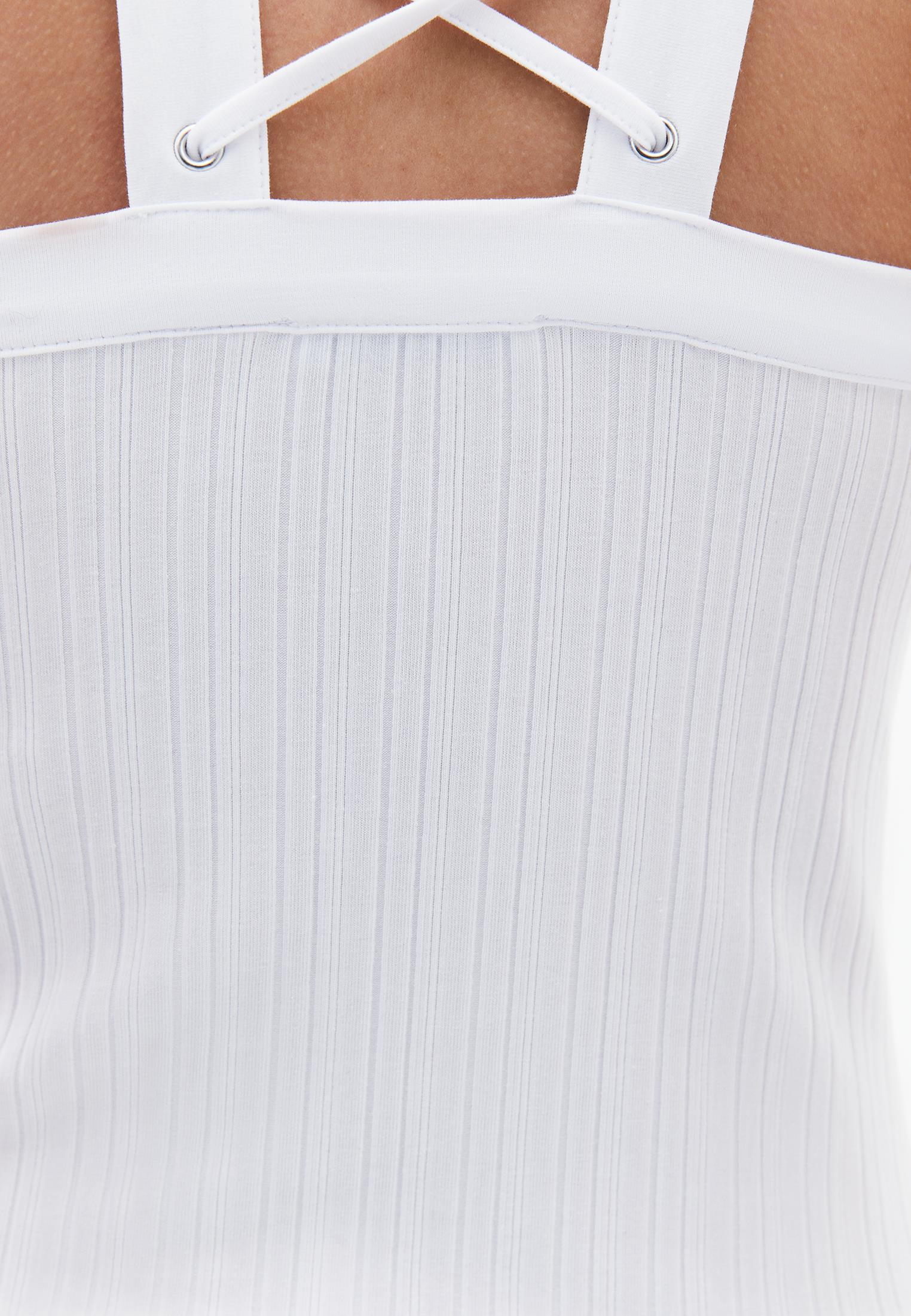 Wide Neck Tank Top - WHITE