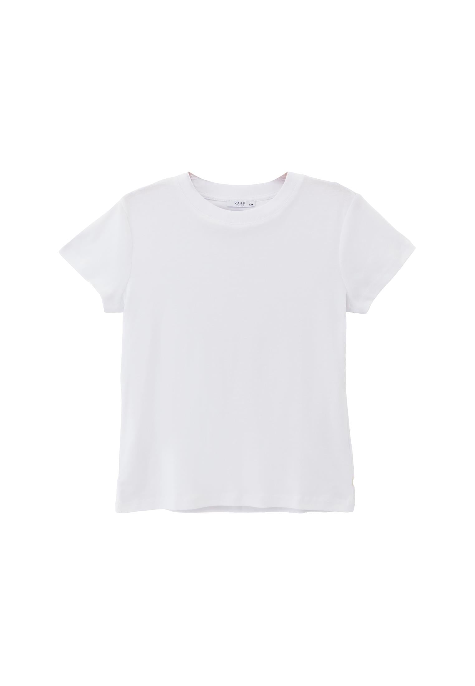 Crew Neck Loose Fit T-Shirt - WHITE