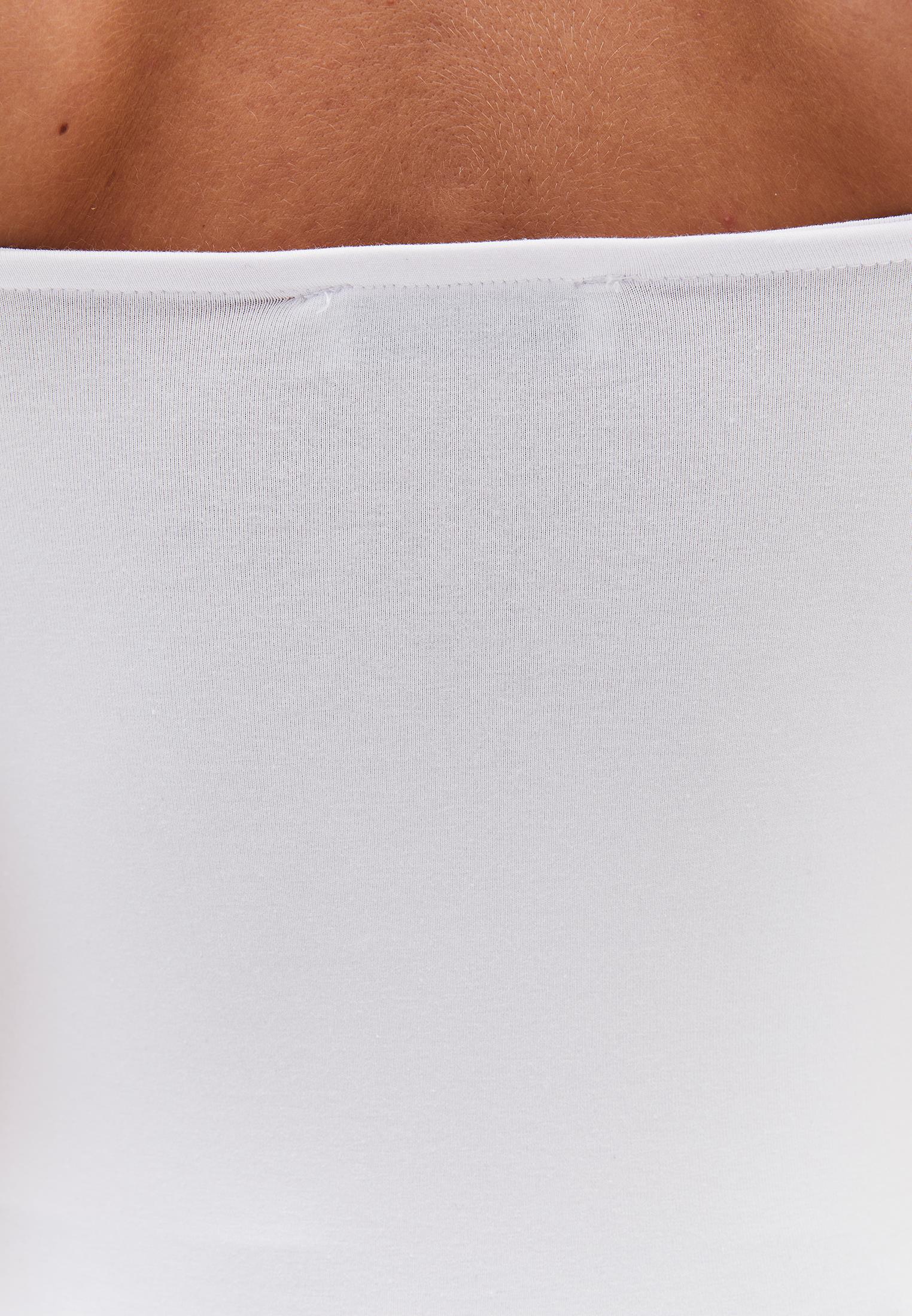 Wide Neck Tank Top - WHITE