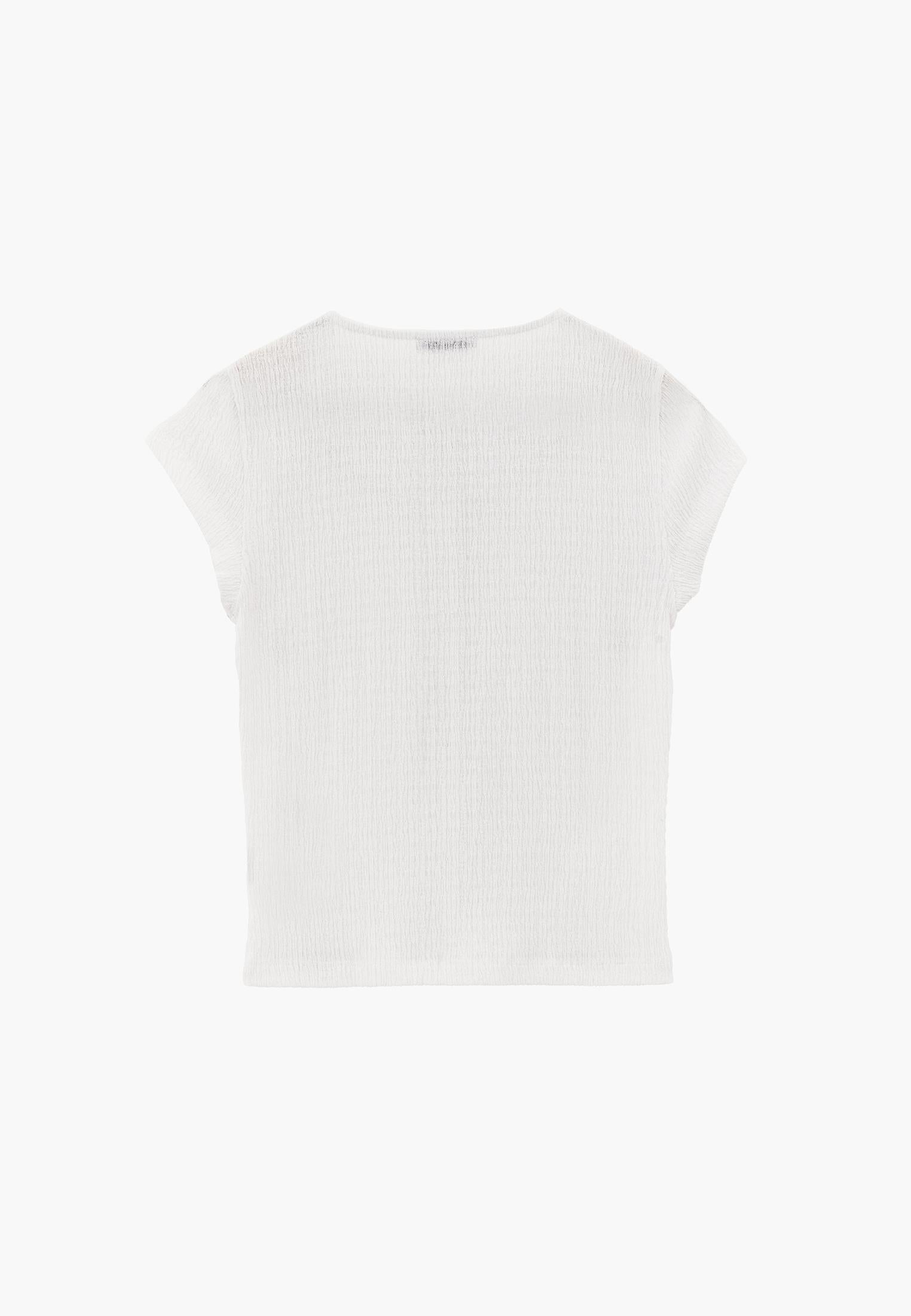 Crew Neck T-Shirt - WHITE