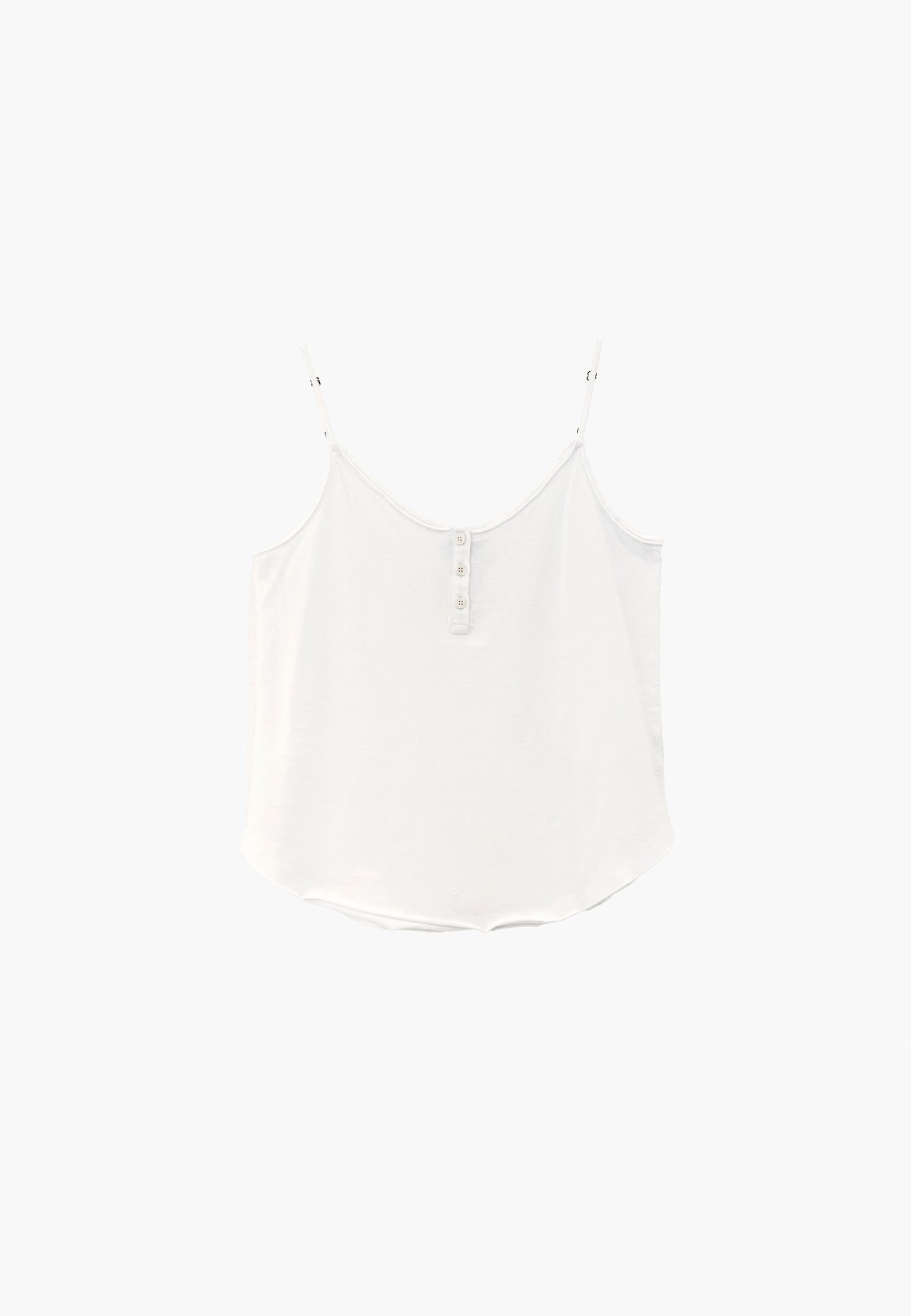 Loose V-Neck Top With Button Details - WHITE