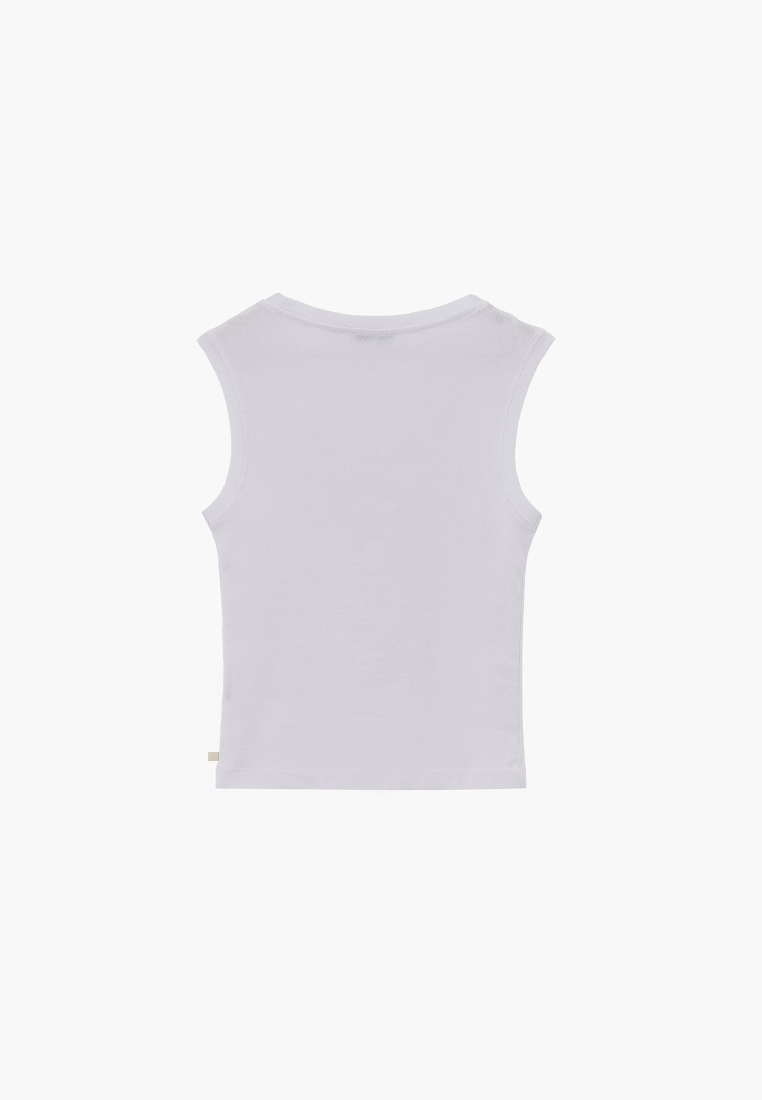 Slim Fit Sleeveless Undershirt - WHITE