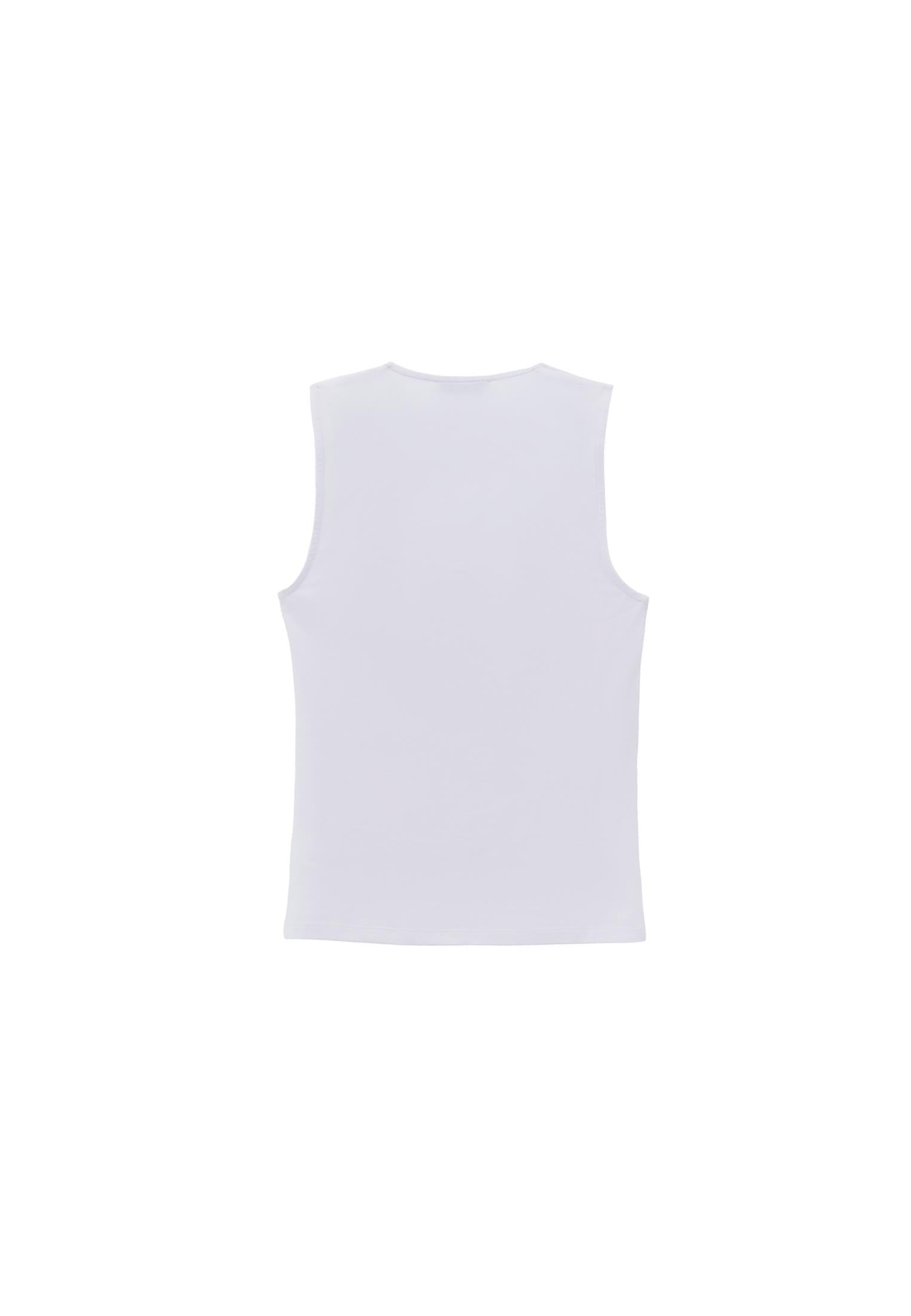 Square Neck Modal Tank Top - WHITE