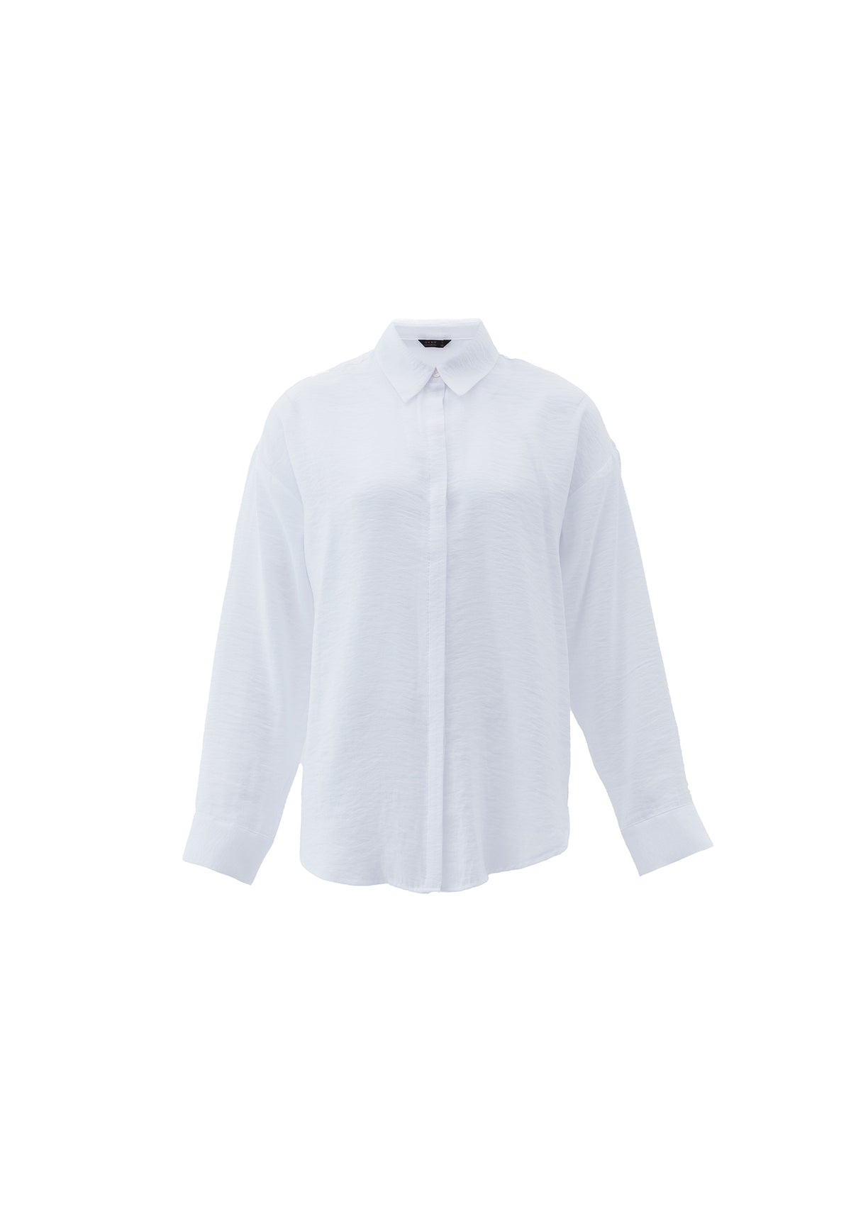 Button Detailed Oversize Shirt - WHITE