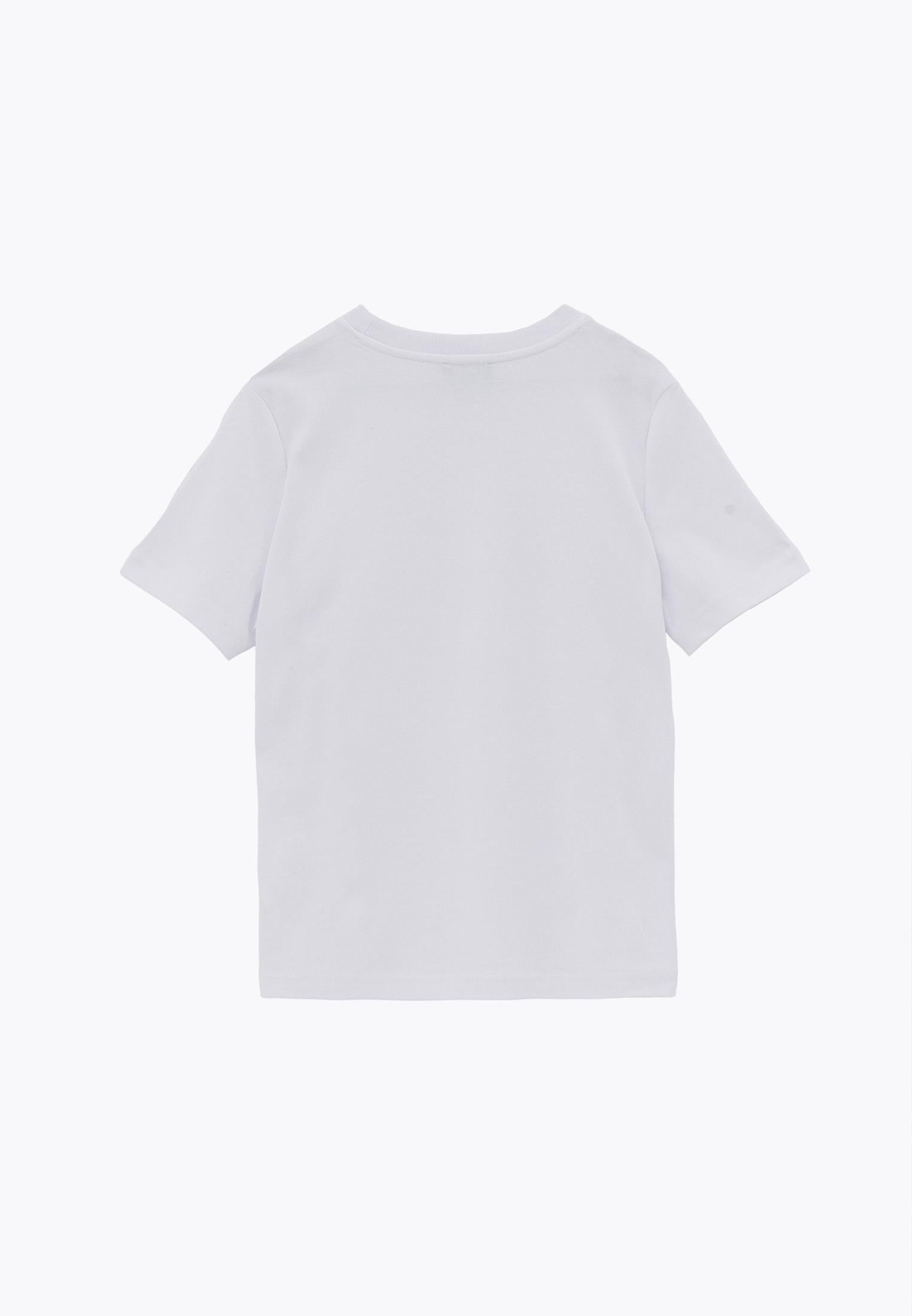 Crew Neck Loose Fit T-Shirt - WHITE