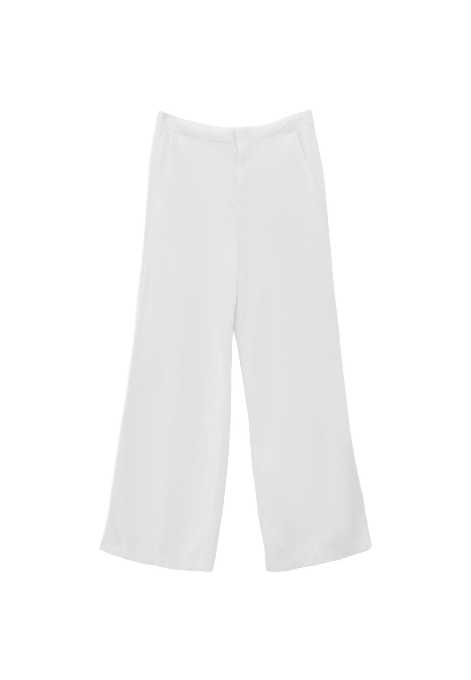 Women Bottom Wear Wide Leg Pants - WHITE