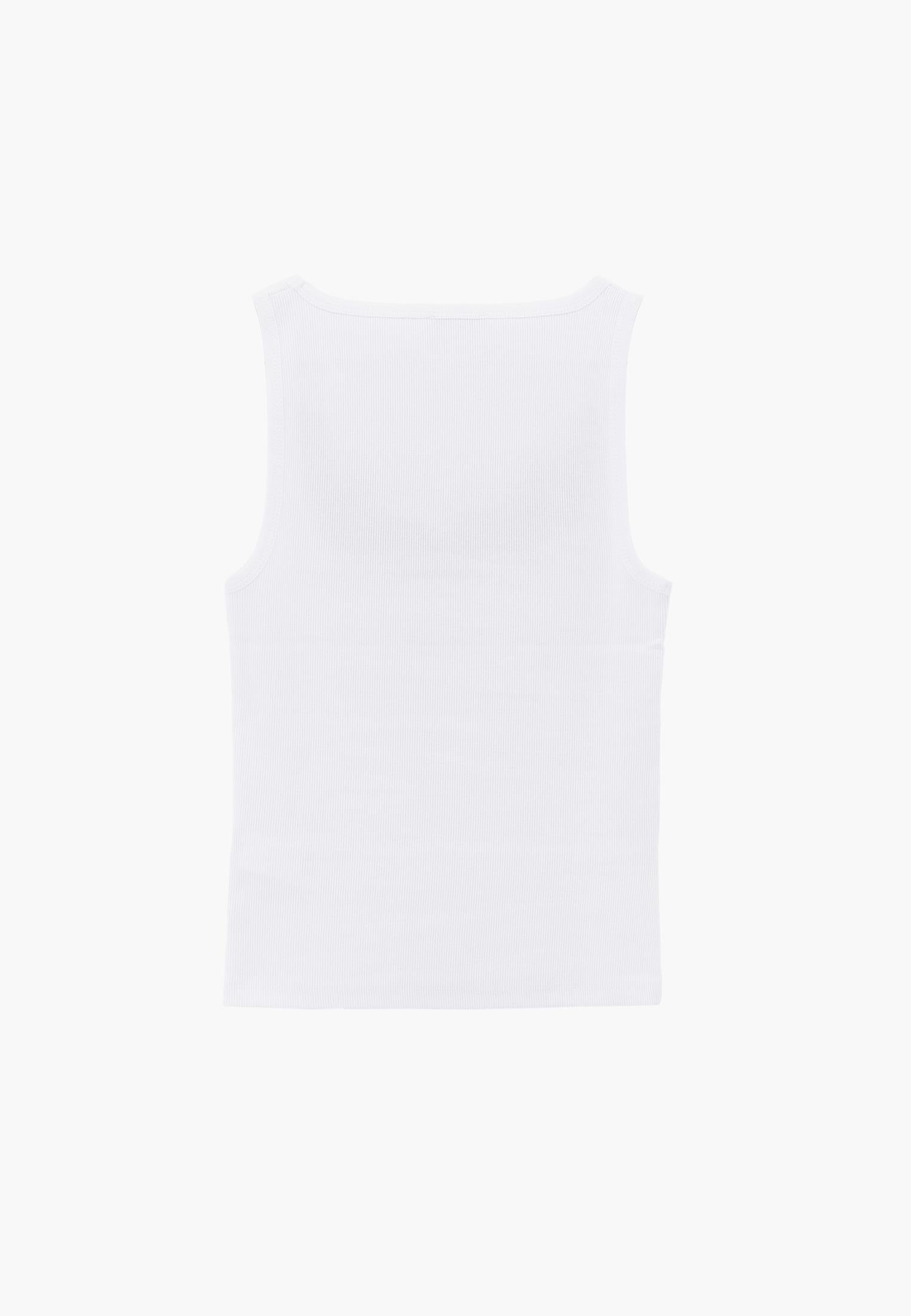 Square Neck Sleeveless Women's Tank Top - WHITE
