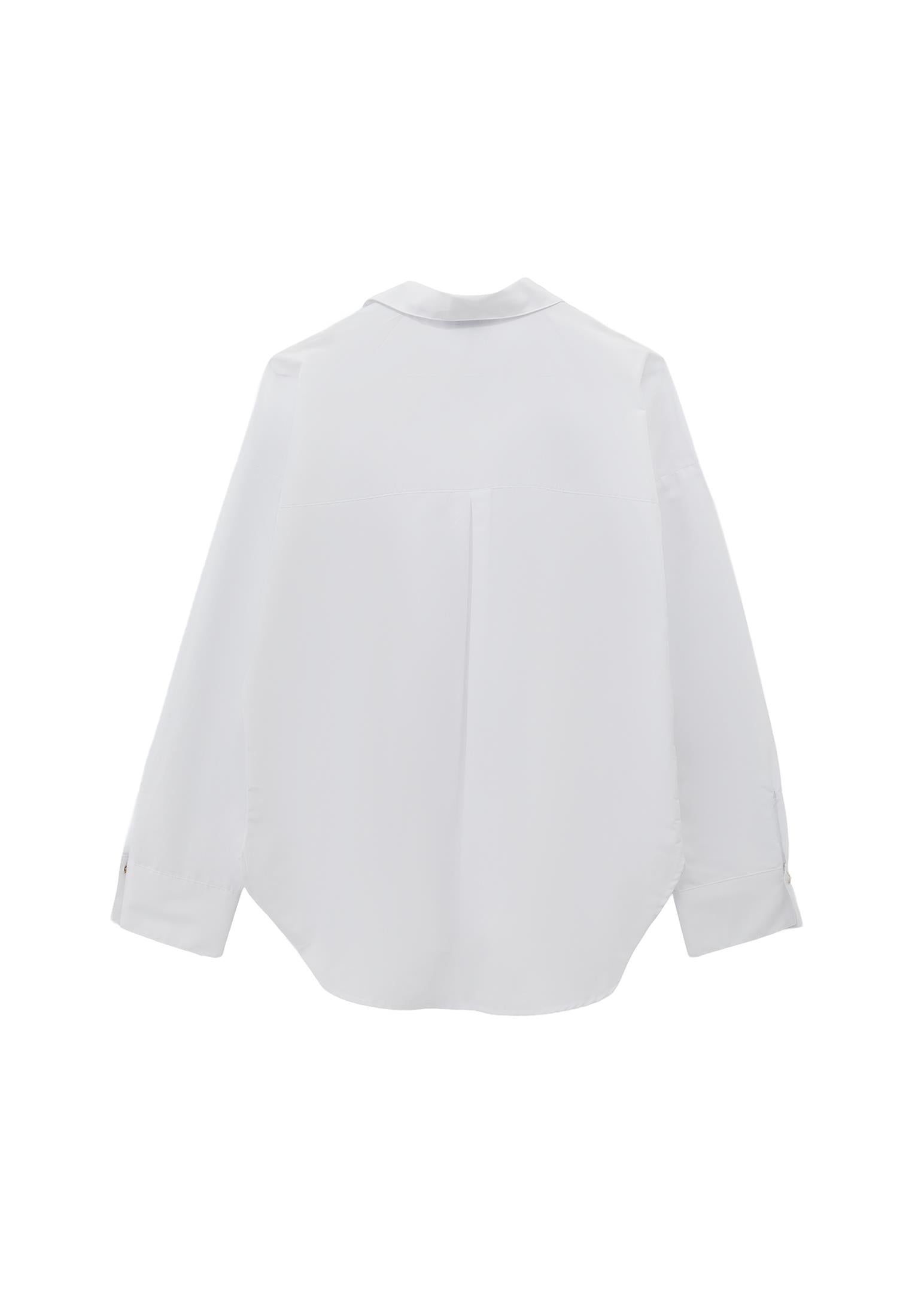 Shirt Model Poplin Weave - WHITE