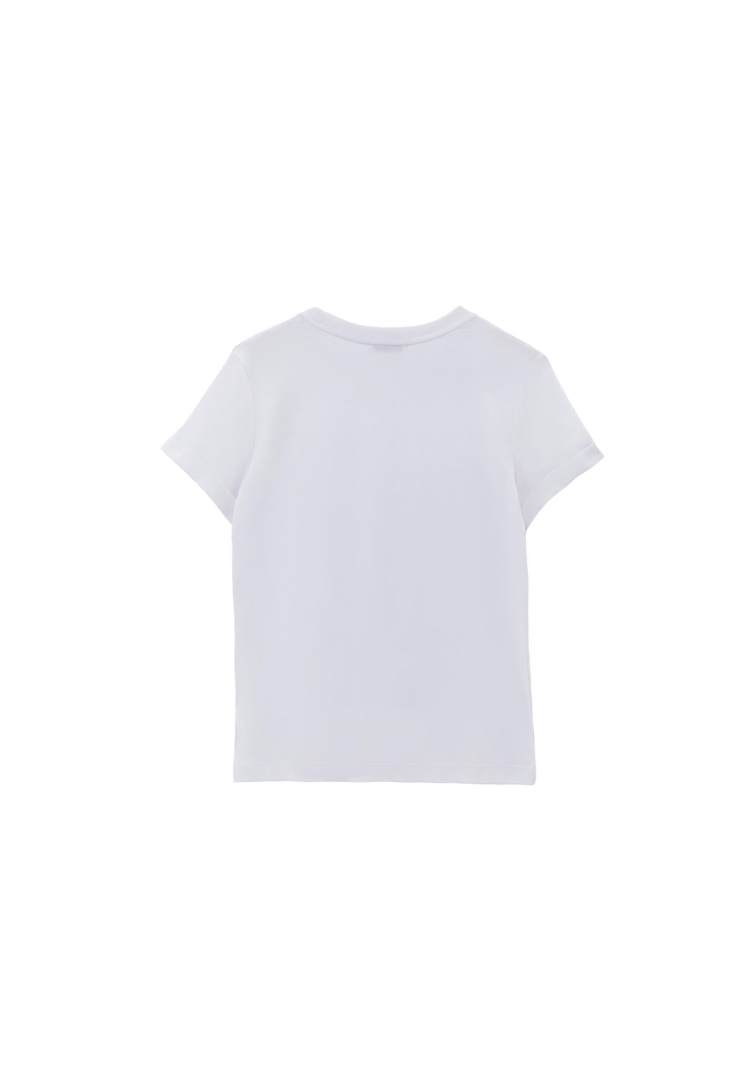 Crew Neck Short Sleeve T-Shirt - WHITE