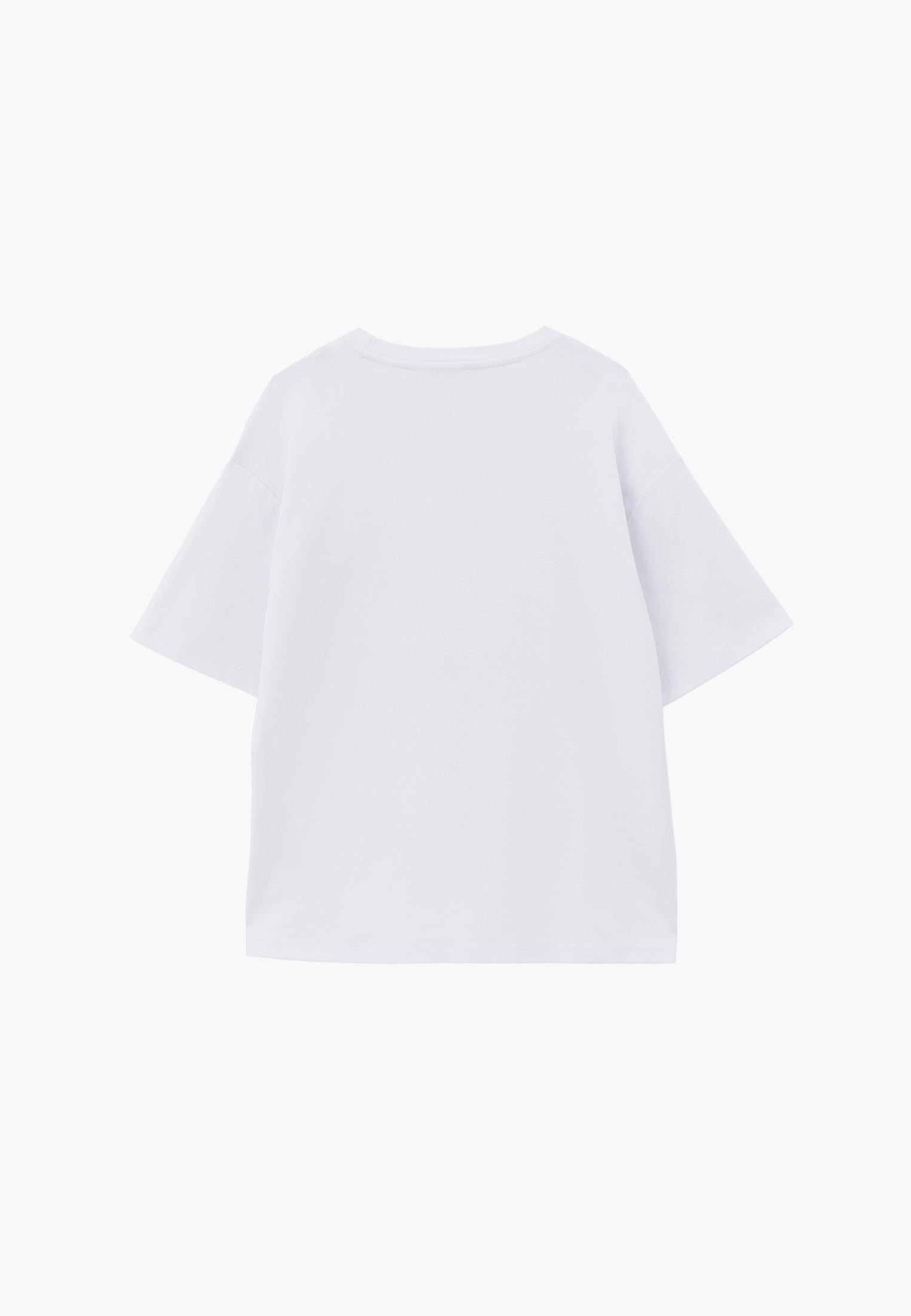 Oversize Tunic T-Shirt - WHITE