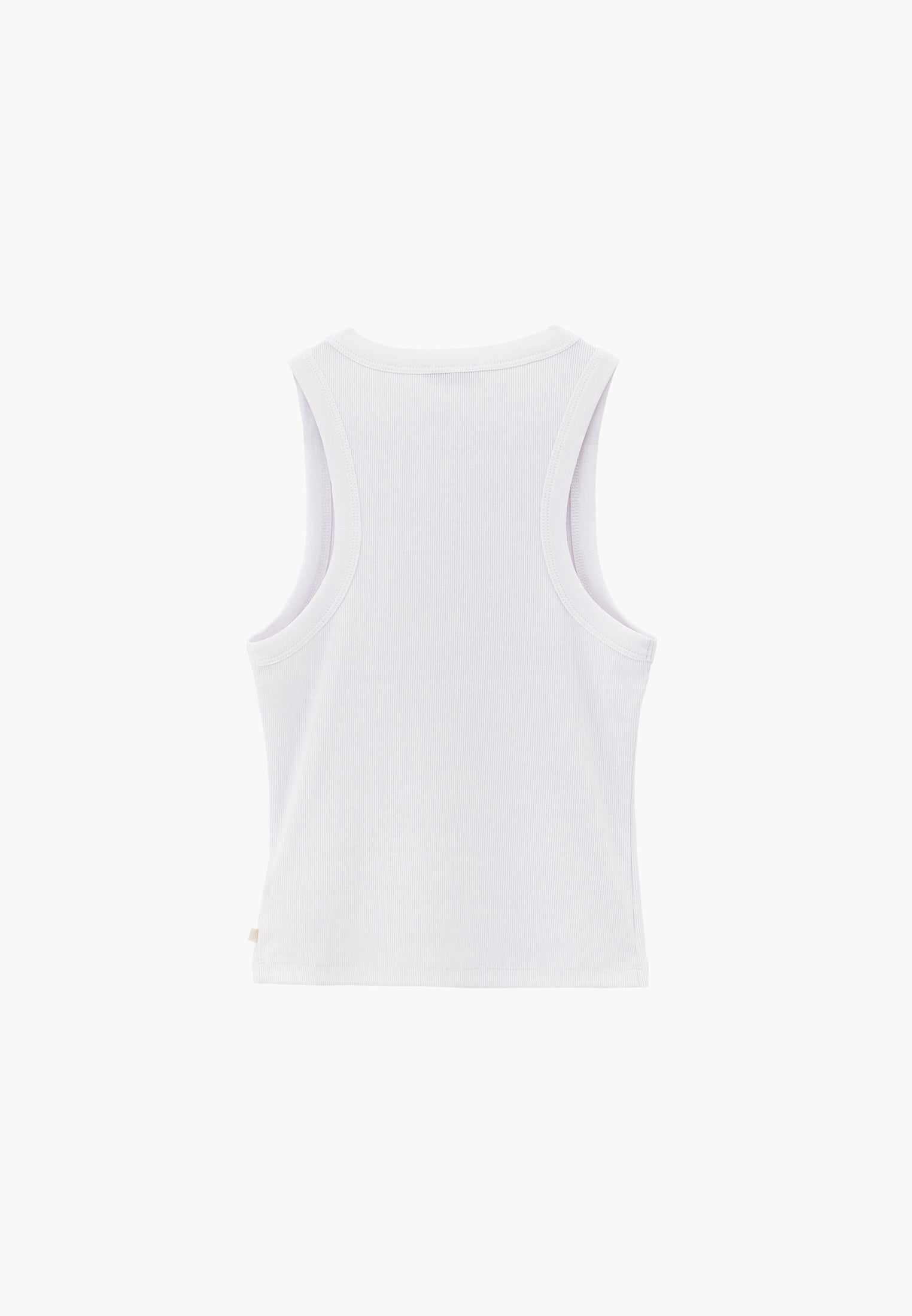 Bodycon Tank Top With Stone Detail - WHITE