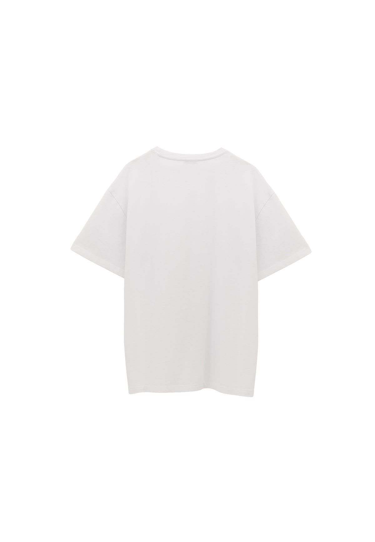 Boyfriend Crew Neck T-Shirt - WHITE