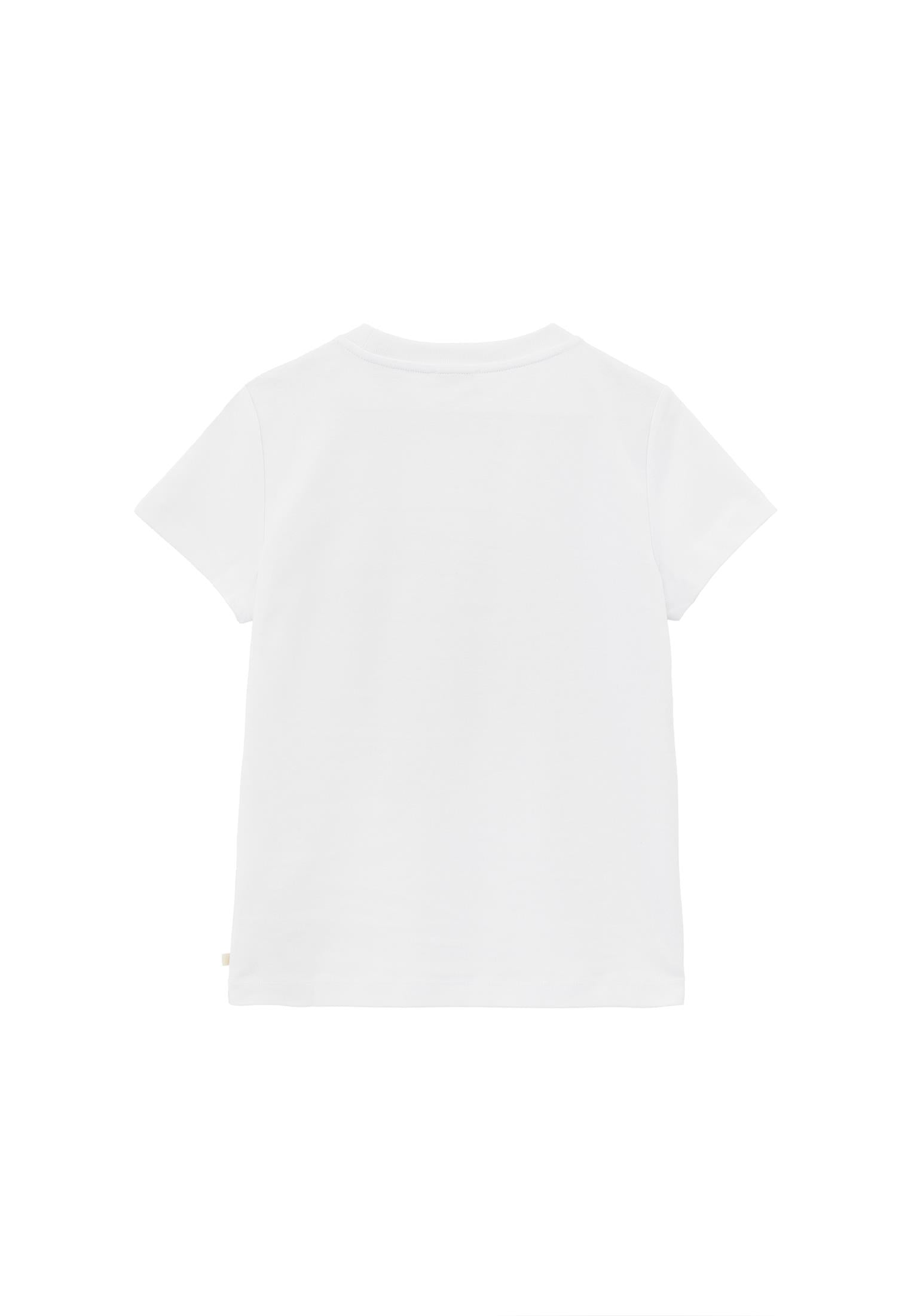 Printed Crew Neck T-Shirt - WHITE