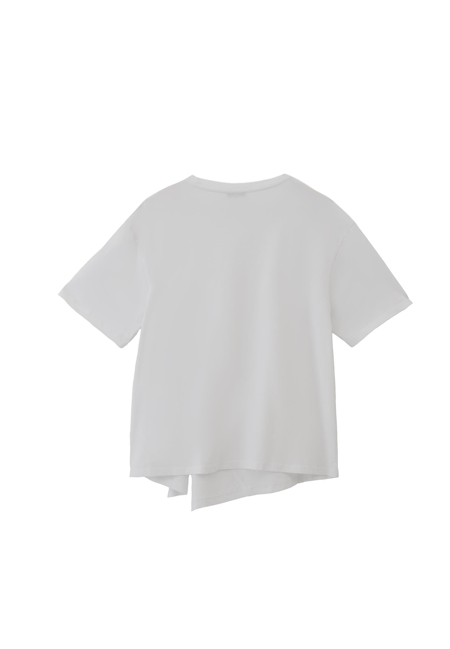 Oversize Crew Neck Short Sleeve T-Shirt - WHITE