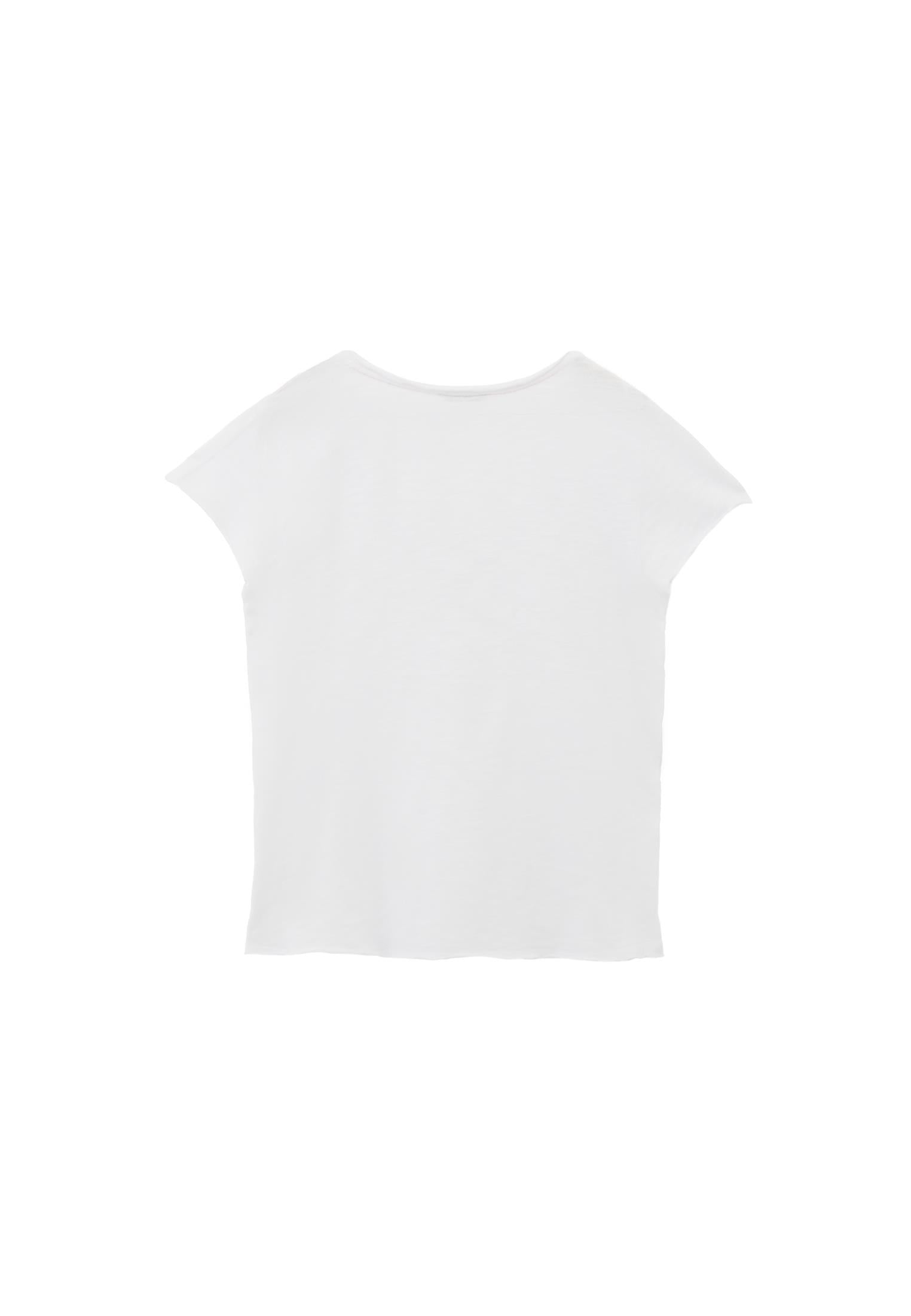 V Neck T-Shirt - WHITE