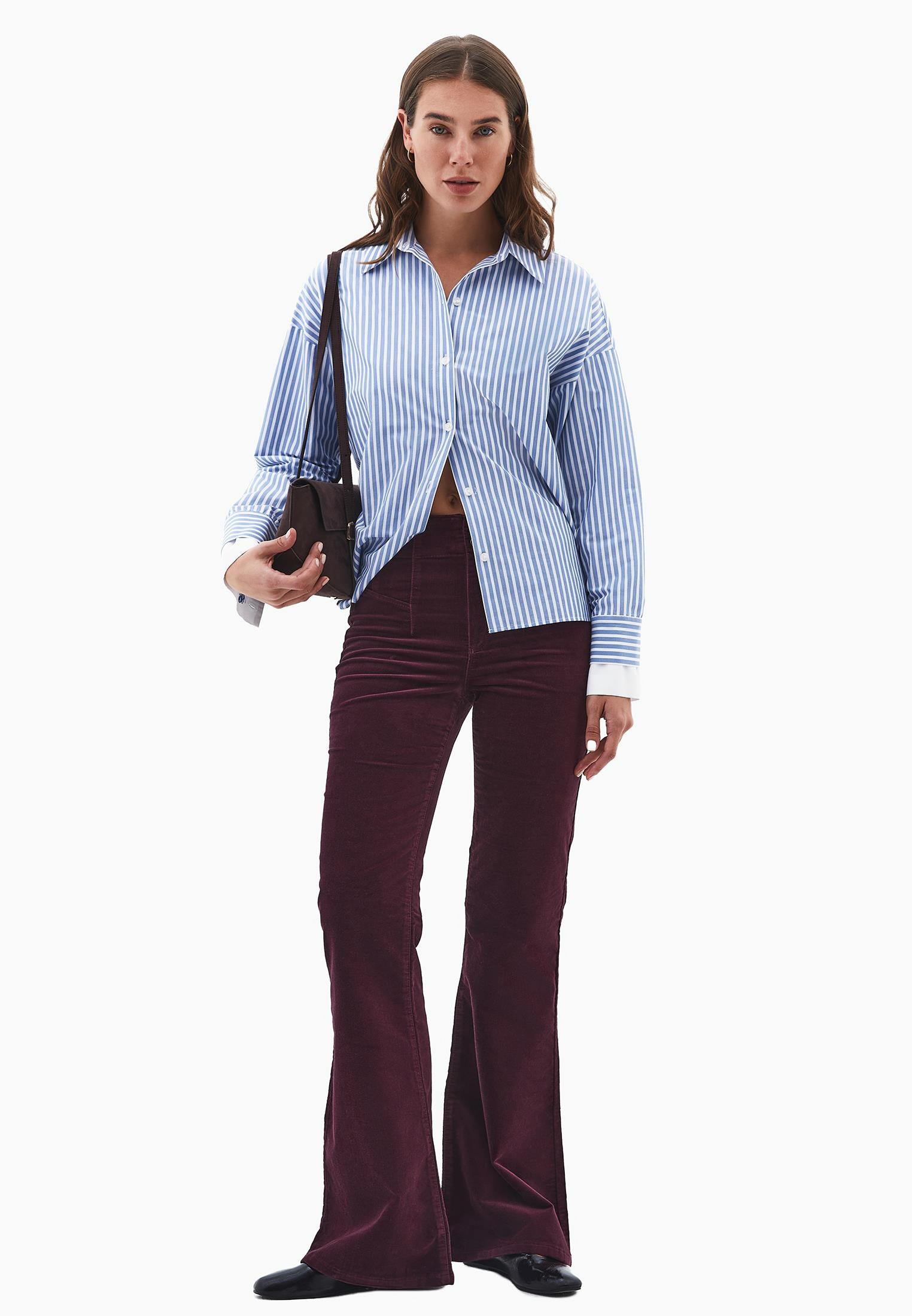 Spanish Leg Corduroy Pants - WINETASTING