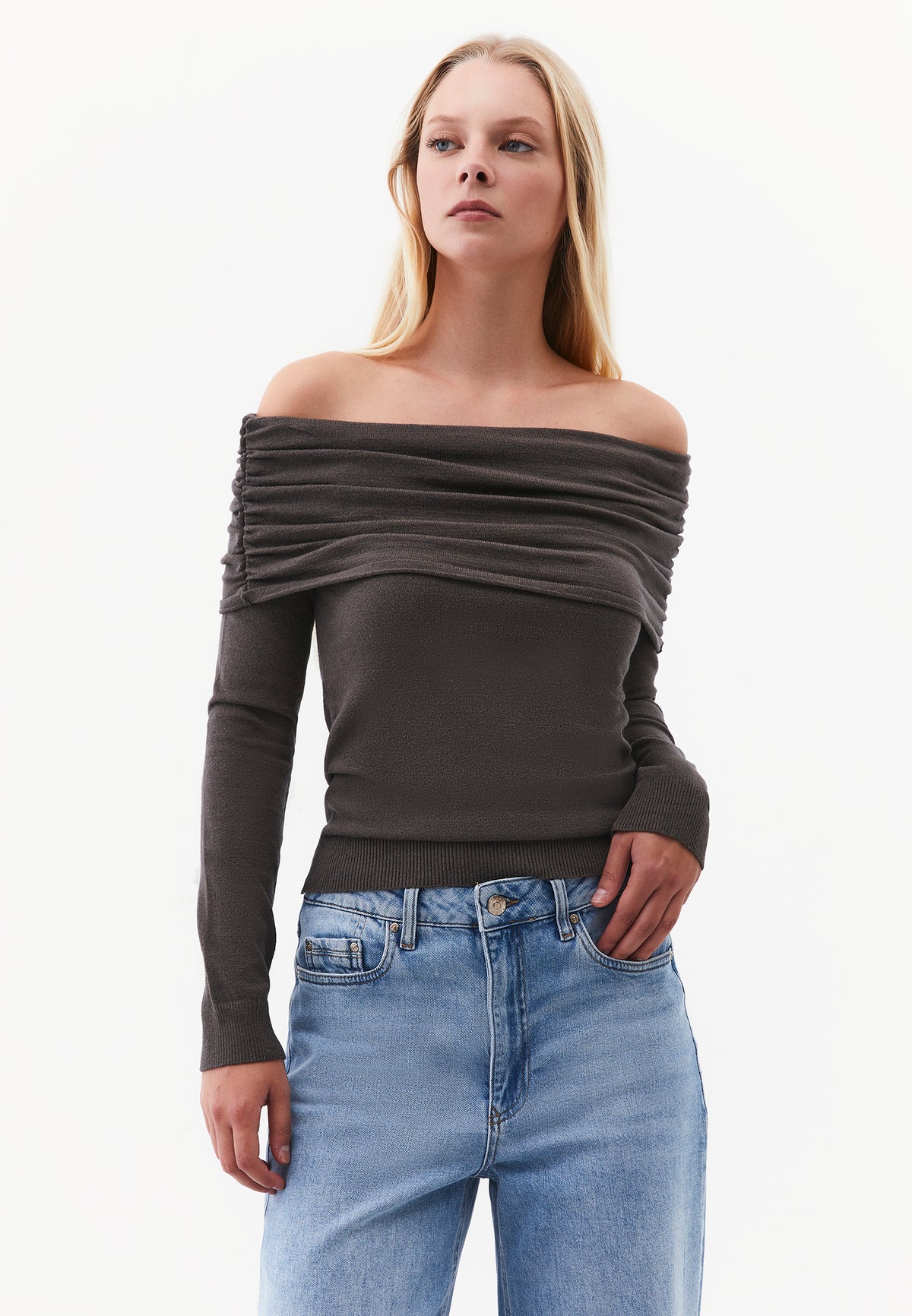 Dropped Shoulder Sweater - WREN