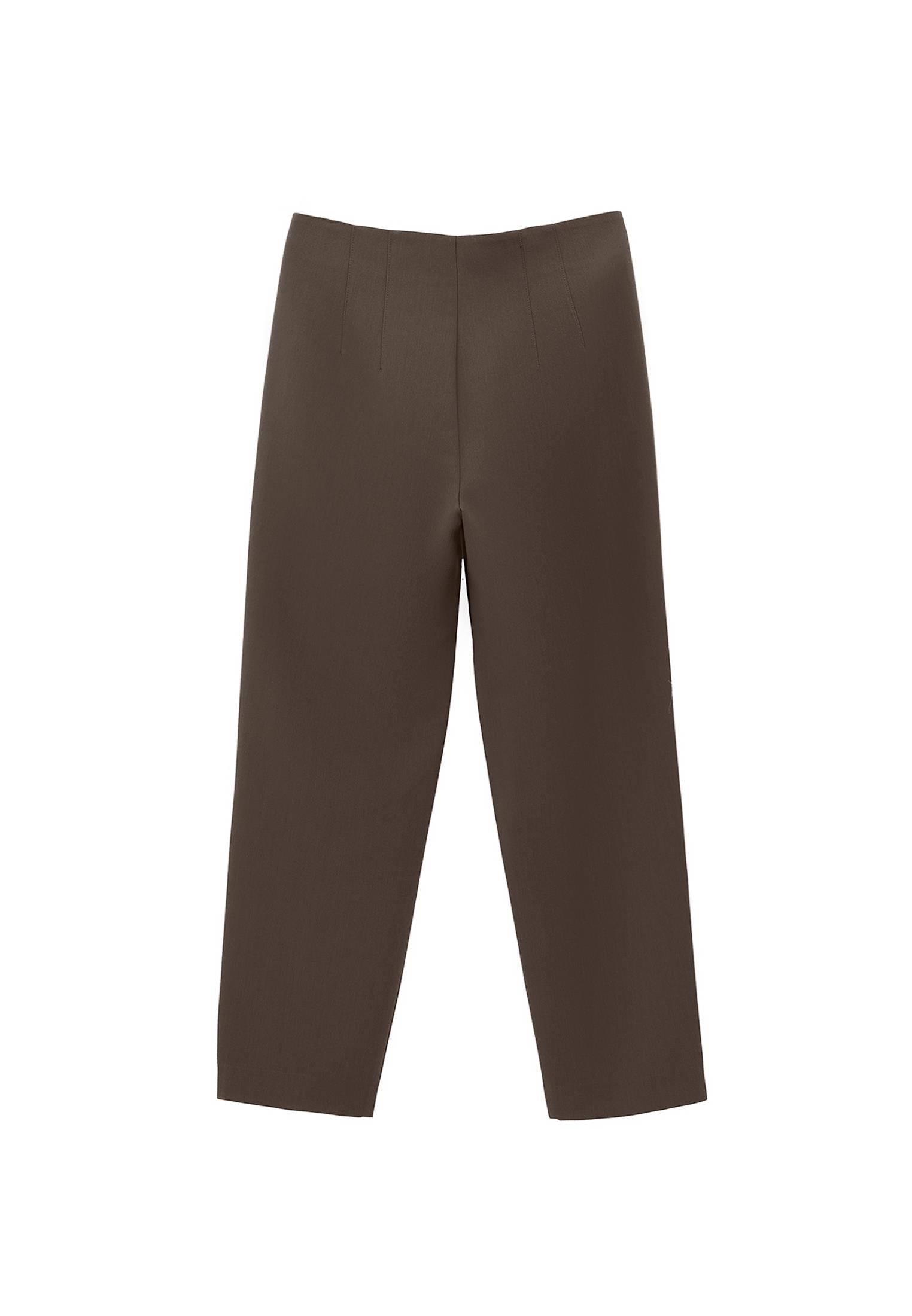 Carrot Cut High Waist Pants - WREN