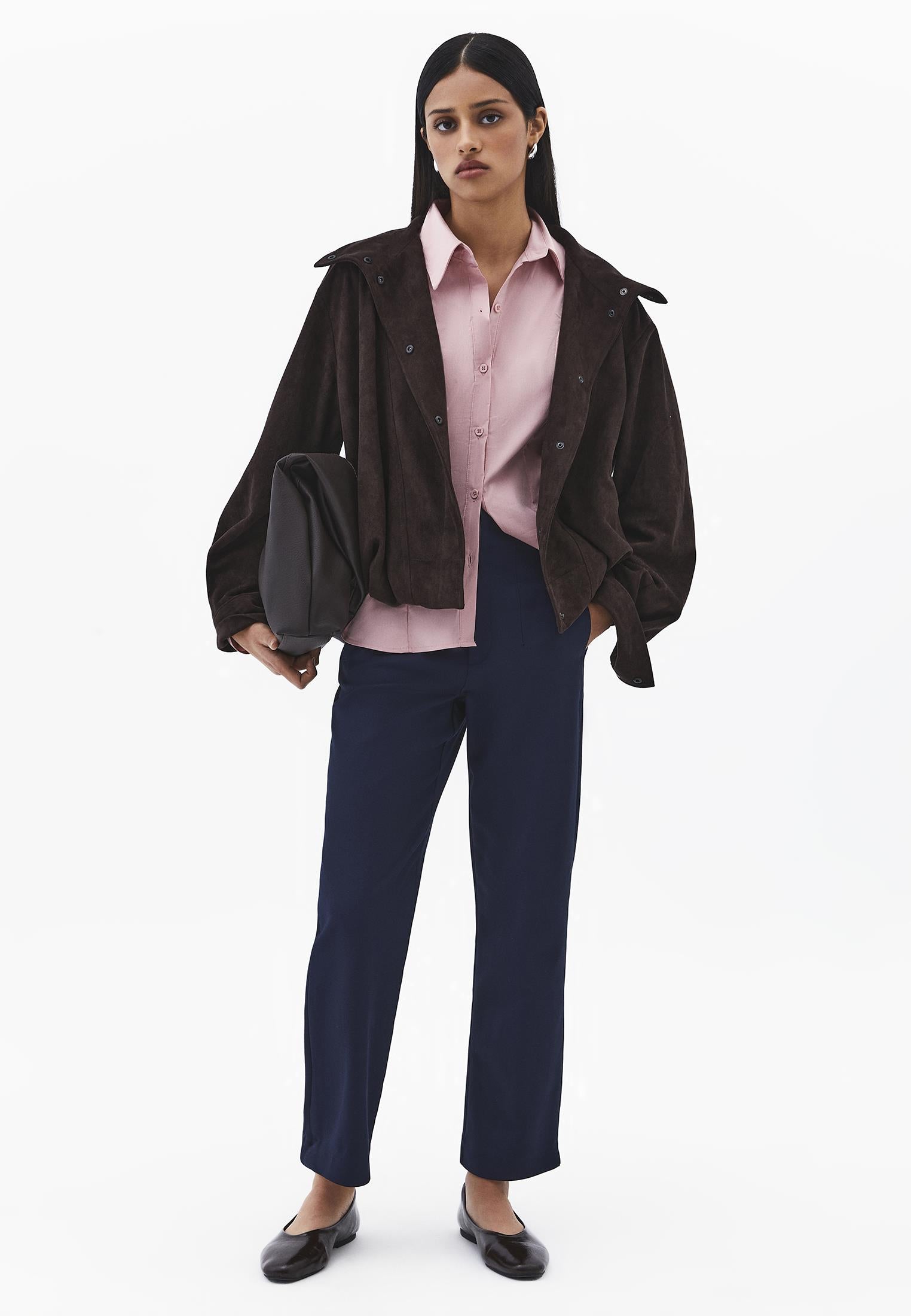 Buttoned Long Sleeve Shirt - ZEPHYR