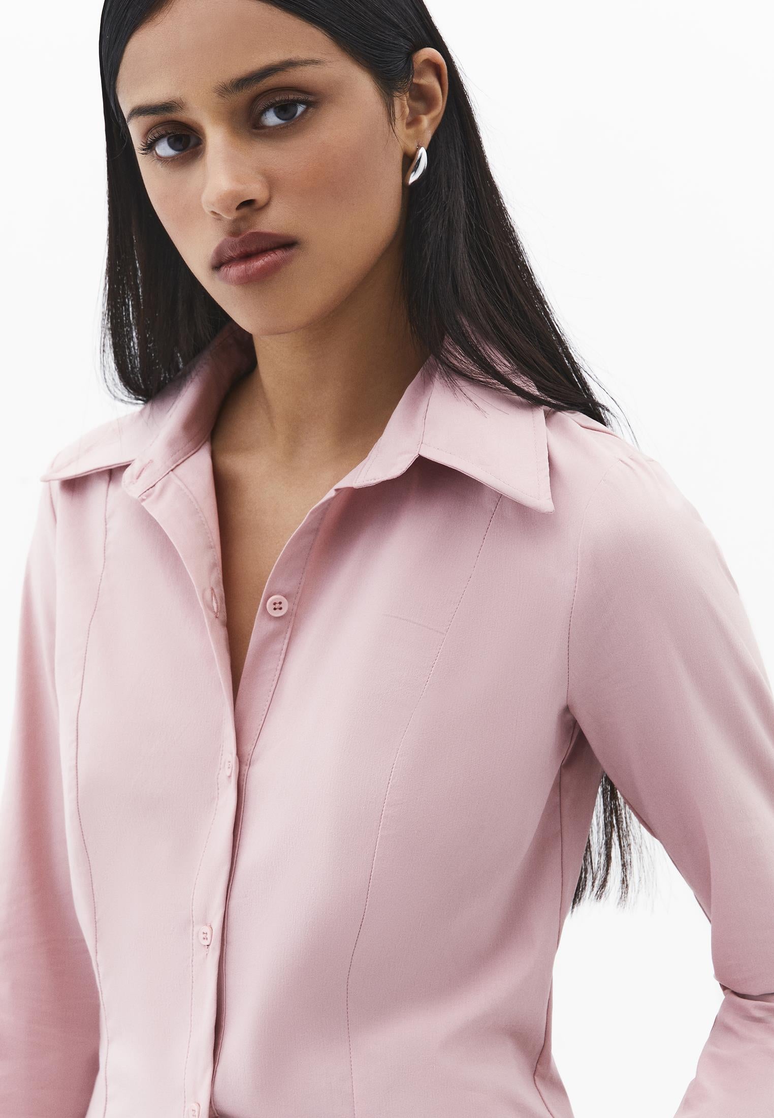 Buttoned Long Sleeve Shirt - ZEPHYR