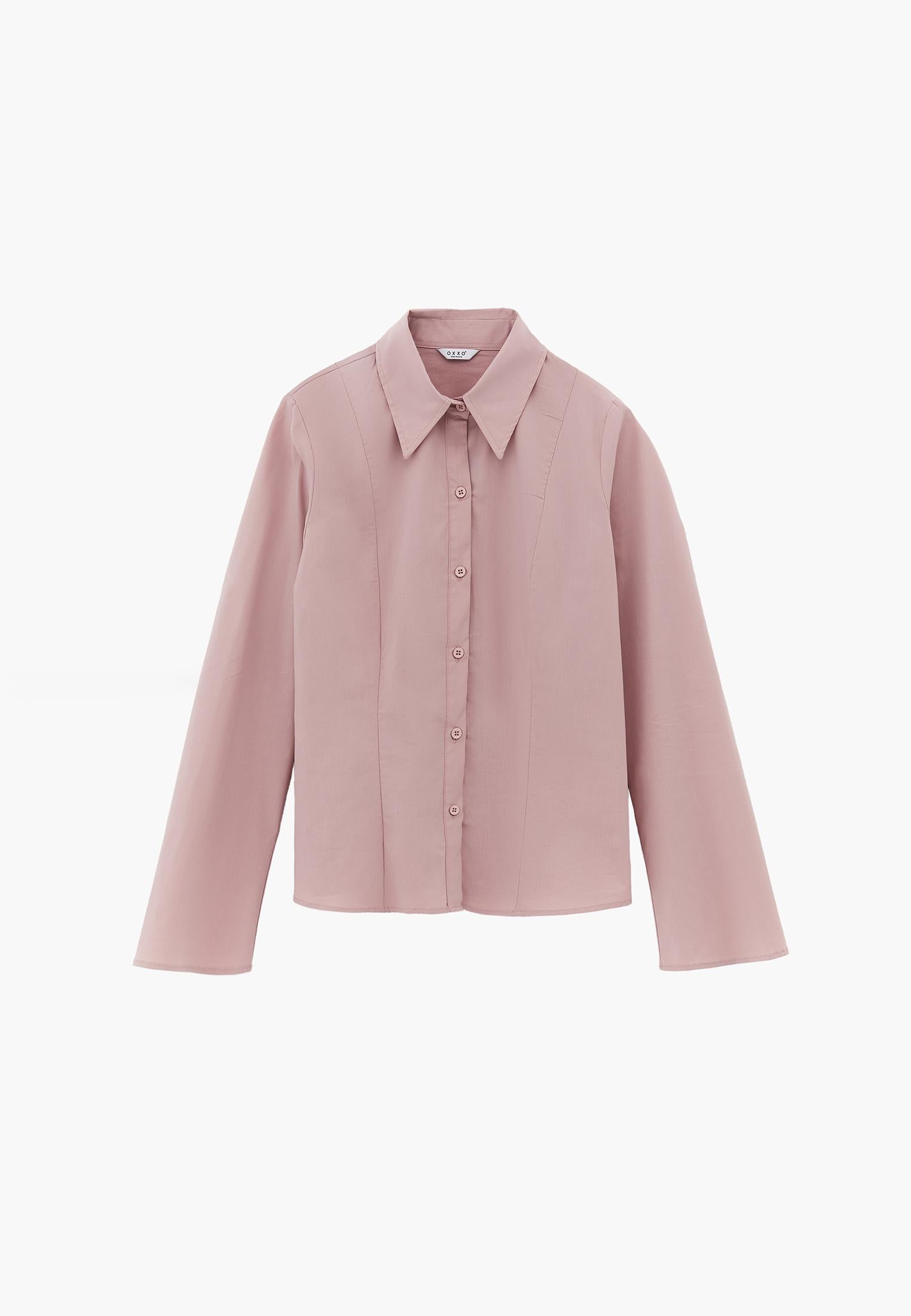Buttoned Long Sleeve Shirt - ZEPHYR